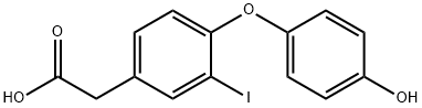 4-(4-hydroxyphenoxy)-3-iodo-Benzeneacetic acid Structure