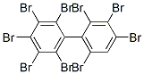 1,2,3,4,5-pentabromo-6-(2,3,4,6-tetrabromophenyl)benzene,60586-57-4,结构式