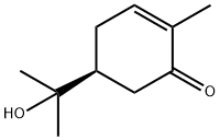 (S)-(+)-5-(1-羟基-1-甲基乙基)-2-甲基-2-环己烯-1-酮 结构式