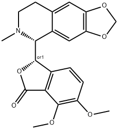 (+/-)-β-Hydrastine Structure
