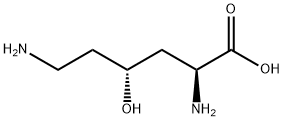 (2S,4R)-2,6-ジアミノ-4-ヒドロキシヘキサン酸 化学構造式