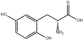 (R)-2-氨基-3-(2,5-二羟基苯基)丙酸, 60594-70-9, 结构式