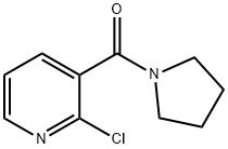 2-クロロ-3-(1-ピロリジニルカルボニル)ピリジン 化学構造式