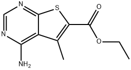 ethyl 4-amino-5-methylthieno[2,3-d]pyrimidine-6-carboxylate Structure