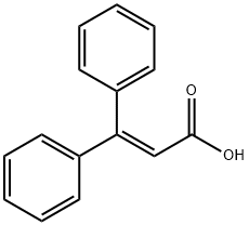 3,3-二苯基-2-丙烯酸 结构式