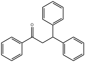 1,3,3-トリフェニル-1-プロパノン 化学構造式
