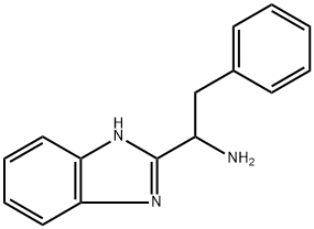 1-(1H-ベンズイミダゾール-2-イル)-2-フェニルエタンアミン 化学構造式