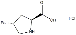 反式-4-氟-L-脯氨酸盐酸盐, 60604-36-6, 结构式