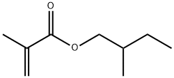 2-メチルプロペン酸2-メチルブチル 化学構造式