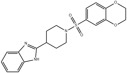 Piperidine, 4-(1H-benzimidazol-2-yl)-1-[(2,3-dihydro-1,4-benzodioxin-6-yl)sulfonyl]- (9CI)|