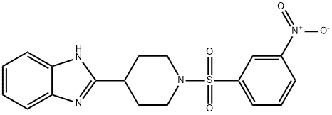 606081-98-5 Piperidine, 4-(1H-benzimidazol-2-yl)-1-[(3-nitrophenyl)sulfonyl]- (9CI)