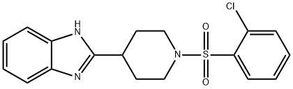 Piperidine, 4-(1H-benzimidazol-2-yl)-1-[(2-chlorophenyl)sulfonyl]- (9CI)|