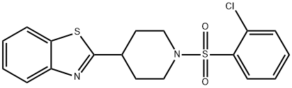 Piperidine, 4-(2-benzothiazolyl)-1-[(2-chlorophenyl)sulfonyl]- (9CI)|