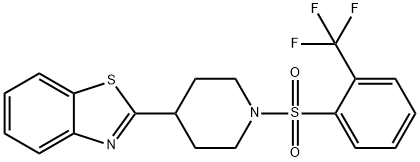 Piperidine, 4-(2-benzothiazolyl)-1-[[2-(trifluoromethyl)phenyl]sulfonyl]- (9CI)|