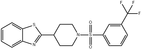 606082-14-8 Piperidine, 4-(2-benzothiazolyl)-1-[[3-(trifluoromethyl)phenyl]sulfonyl]- (9CI)