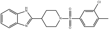 Piperidine, 4-(1H-benzimidazol-2-yl)-1-[(3-chloro-4-methylphenyl)sulfonyl]- (9CI) Structure