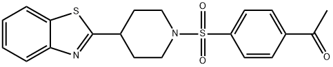 Piperidine, 1-[(4-acetylphenyl)sulfonyl]-4-(2-benzothiazolyl)- (9CI)|