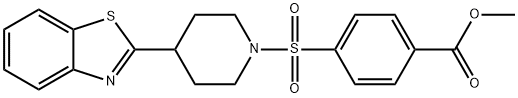 Benzoic acid, 4-[[4-(2-benzothiazolyl)-1-piperidinyl]sulfonyl]-, methyl ester (9CI)|