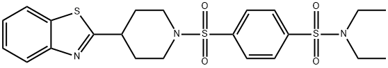 Benzenesulfonamide, 4-[[4-(2-benzothiazolyl)-1-piperidinyl]sulfonyl]-N,N-diethyl- (9CI)|