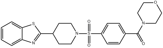 606083-20-9 Morpholine, 4-[4-[[4-(2-benzothiazolyl)-1-piperidinyl]sulfonyl]benzoyl]- (9CI)