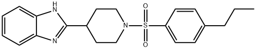 Piperidine, 4-(1H-benzimidazol-2-yl)-1-[(4-propylphenyl)sulfonyl]- (9CI) Struktur
