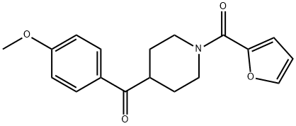Piperidine, 1-(2-furanylcarbonyl)-4-(4-methoxybenzoyl)- (9CI) Struktur