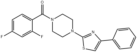 Piperazine, 1-(2,4-difluorobenzoyl)-4-(4-phenyl-2-thiazolyl)- (9CI)|