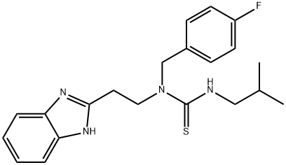 Thiourea, N-[2-(1H-benzimidazol-2-yl)ethyl]-N-[(4-fluorophenyl)methyl]-N-(2-methylpropyl)- (9CI)|
