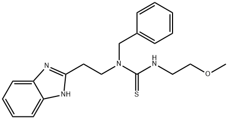 Thiourea, N-[2-(1H-benzimidazol-2-yl)ethyl]-N-(2-methoxyethyl)-N-(phenylmethyl)- (9CI) Struktur