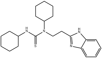 Thiourea, N-[2-(1H-benzimidazol-2-yl)ethyl]-N,N-dicyclohexyl- (9CI) Structure