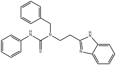 Thiourea, N-[2-(1H-benzimidazol-2-yl)ethyl]-N-phenyl-N-(phenylmethyl)- (9CI) Structure