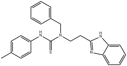 Thiourea, N-[2-(1H-benzimidazol-2-yl)ethyl]-N-(4-methylphenyl)-N-(phenylmethyl)- (9CI) Structure