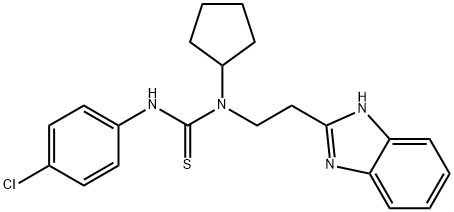 Thiourea, N-[2-(1H-benzimidazol-2-yl)ethyl]-N-(4-chlorophenyl)-N-cyclopentyl- (9CI)|