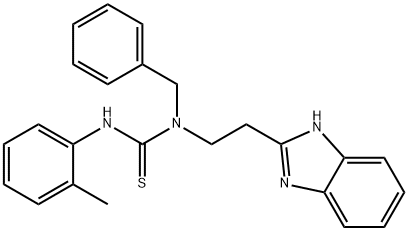 Thiourea, N-[2-(1H-benzimidazol-2-yl)ethyl]-N-(2-methylphenyl)-N-(phenylmethyl)- (9CI) Structure