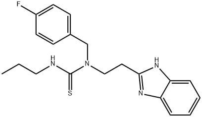 Thiourea, N-[2-(1H-benzimidazol-2-yl)ethyl]-N-[(4-fluorophenyl)methyl]-N-propyl- (9CI) Structure