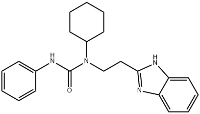 Urea, N-[2-(1H-benzimidazol-2-yl)ethyl]-N-cyclohexyl-N-phenyl- (9CI) Struktur