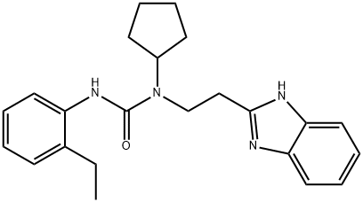 Urea, N-[2-(1H-benzimidazol-2-yl)ethyl]-N-cyclopentyl-N-(2-ethylphenyl)- (9CI) 结构式