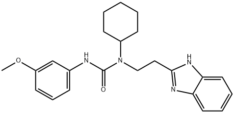 Urea, N-[2-(1H-benzimidazol-2-yl)ethyl]-N-cyclohexyl-N-(3-methoxyphenyl)- (9CI)|