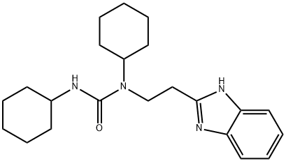 Urea, N-[2-(1H-benzimidazol-2-yl)ethyl]-N,N-dicyclohexyl- (9CI) Structure