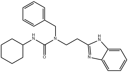 Urea, N-[2-(1H-benzimidazol-2-yl)ethyl]-N-cyclohexyl-N-(phenylmethyl)- (9CI) Structure