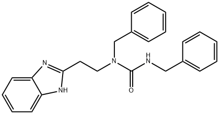 Urea, N-[2-(1H-benzimidazol-2-yl)ethyl]-N,N-bis(phenylmethyl)- (9CI) Structure