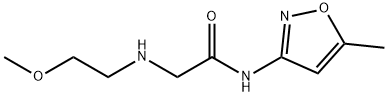 Acetamide, 2-[(2-methoxyethyl)amino]-N-(5-methyl-3-isoxazolyl)- (9CI) Structure