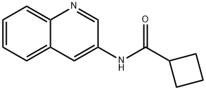 Cyclobutanecarboxamide, N-3-quinolinyl- (9CI) Structure