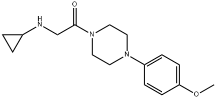Piperazine, 1-[(cyclopropylamino)acetyl]-4-(4-methoxyphenyl)- (9CI) Struktur