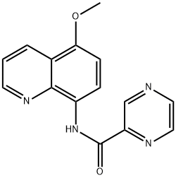 Pyrazinecarboxamide, N-(5-methoxy-8-quinolinyl)- (9CI) Structure