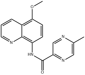 Pyrazinecarboxamide, N-(5-methoxy-8-quinolinyl)-5-methyl- (9CI) Structure