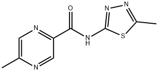 Pyrazinecarboxamide, 5-methyl-N-(5-methyl-1,3,4-thiadiazol-2-yl)- (9CI) Structure