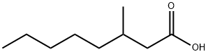3-甲基辛酸, 6061-10-5, 结构式
