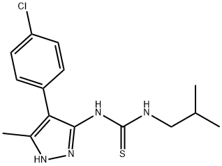 Thiourea, N-[4-(4-chlorophenyl)-5-methyl-1H-pyrazol-3-yl]-N-(2-methylpropyl)- (9CI) Structure