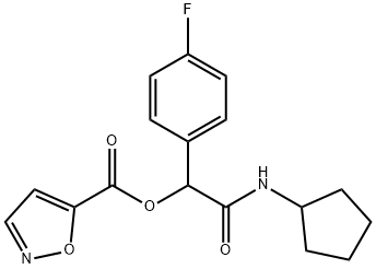 5-Isoxazolecarboxylicacid,2-(cyclopentylamino)-1-(4-fluorophenyl)-2-oxoethylester(9CI) Struktur